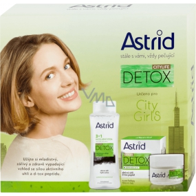 Astrid Citylife Detox hydratační rozjasňující denní krém 50 ml + 3v1 micelární voda 400 ml, kosmetická sada