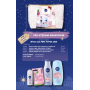 Nivea Pink Power tělové mléko 200 ml + sprchový gel 250 ml + antiperspirant deodorant roll-on 50 ml + Labello balzám na rty 4,8 g + etue, kosmetická sada pro ženy