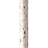 Zoewie Dárkový balicí papír 70 x 150 cm Vánoční Luxusní White Christmas bílý - zlaté hvězdy, stromky, jmelí