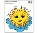 Okenní fólie bez lepidla sluníčko na mráčku 20 x 20 cm