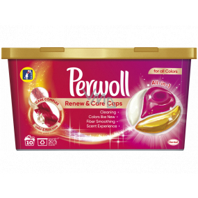 Perwoll Renew & Care Caps kapsle na praní barevného prádla 10 dávek 145 g