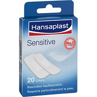 Hansaplast Sensitive náplast, 20 ks