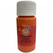 Art e Miss Barva na textil metalická 64 Oranžová 40 g