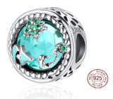 Charm Sterlingové stříbro 925 Průzračný oceán, korálek na náramek moře