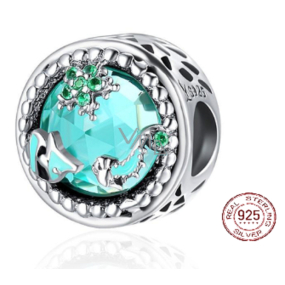 Charm Sterlingové stříbro 925 Průzračný oceán, korálek na náramek moře
