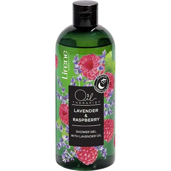 Lirene Oil Therapist Lavender & Raspberry sprchový gel s levandulovým olejem 400 ml