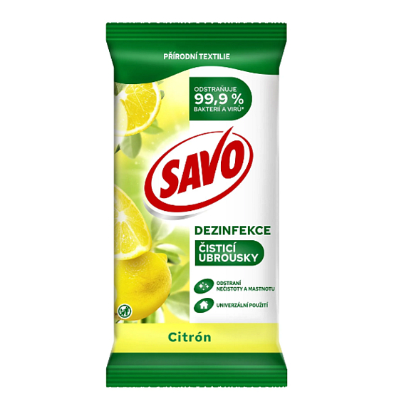 Savo Citrón Dezinfekční čistící ubrousky 30 kusů