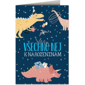 Nekupto Přání k narozeninám Dinosauři 115 x 170 mm
