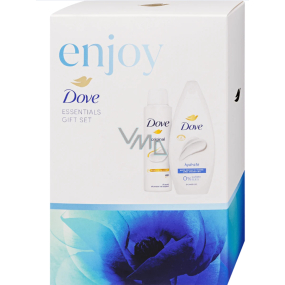 Dove Enjoy sprchový gel 250 ml + antiperspirant sprej 150 ml, kosmetická sada
