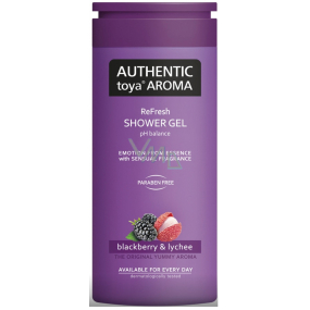 Authentic Toya Aroma Blackberry & Lychee sprchový gel 400 ml