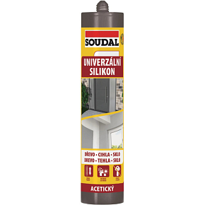 Soudal univerzální silikon, černý, 280 ml Soudal univerzální silikon, černý, 280 ml