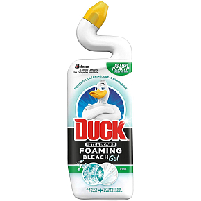 Duck Extra Power Pine pěnivý bělící WC gel, 750 ml