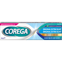 Corega extra silný, fixační krém na zubní náhrady, 40 g