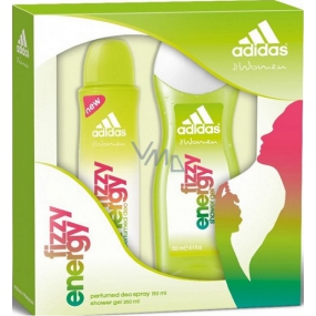 Adidas Fizzy Energy sprchový gel 250 ml + deodorant sprej 150 ml, kosmetická sada