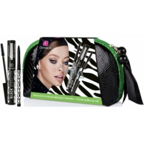 Dermacol Black Sensation řasenka 12,5 ml + tužka na oči 0,35 g, kosmetická sada