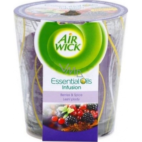 Air Wick Essential Oils Infusion Lesní plody vonná svíčkave skle 105 g