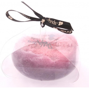 Fragrant Fun Glycerinové mýdlo masážní s houbou naplněnou vůní parfému Givenchy Play v barvě fialovobílé 200 g