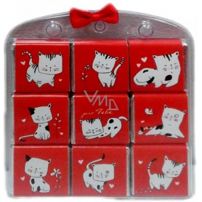 Nekupto Čokoládové puzzle Pro Tebe Kočka 9 x 5 g, 11 x 11,5 x 0,7 cm