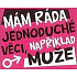 Nekupto Dárky s humorem Magnet ledničkový Mám ráda jednoduché 9 x 6,5 cm