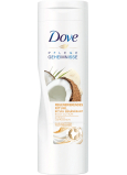 Dove Nourishing Secrets Pečující Rituál Kokos tělové mléko s kokosovým olejem a mandlovým mlékem 250 ml