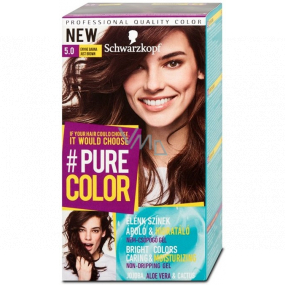 Schwarzkopf Pure Color barva na vlasy 5.0 Hnědá 60 ml