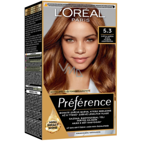 Loreal Paris Préférence barva na vlasy 5.3 Virginia Světlá hnědá zlatá