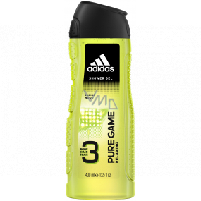 Adidas Pure Game 3v1 sprchový gel na tělo, tvář a vlasy pro muže 400 ml