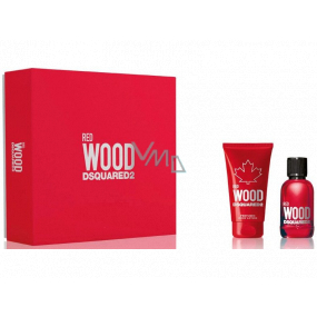 Dsquared2 Red Wood toaletní voda pro ženy 30 ml + tělové mléko 50 ml, dárková sada