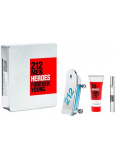 Carolina Herrera 212 Men Heroes toaletní voda pro muže 90 ml + toaletní voda pro muže 10 ml + sprchový gel 100 ml, dárková sada pro muže