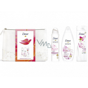 Dove Nourishing Secrets Glowing Ritual sprchový gel 250 ml + antiperspirant deodorant sprej 150 ml + tělové mléko 250 ml + etue, kosmetická sada