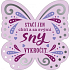 Albi Závěsná plaketka motýl Splněné sny 9 x 10 cm