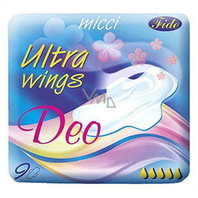 Micci Ultra Wings Deo intimní vložky s křidélky 9 kusů