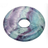 Fluorit duhový Donut přírodní kámen 30 mm, kámen géniů