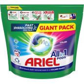 Ariel All-in-1 Pods Color gelové kapsle na barevné prádlo 72 kusů