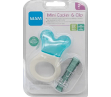 Mam Mini Cooler & Clip lehké kousátko s chladící částí a páskem pro děti 2+ měsíců Tyrkysové