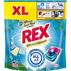 REX prací kapsle Aromatherapy Lotus Universal 36 praní, 432g
