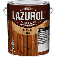 Lazurol Classic S1023 tenkovrstvá lazura na dřevo s obsahem olejů, 0021 ořech, 2,5 l