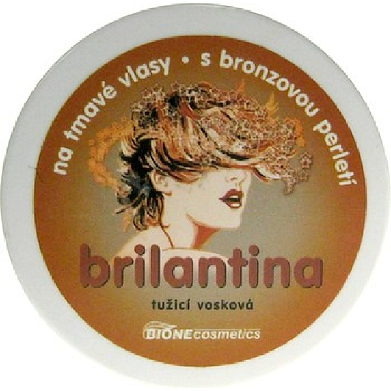 Bione Cosmetics Brilantina na tmavé vlasy s bronzovou perletí 60 ml