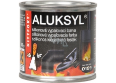 Aluksyl Silikonová vypalovací barva Černá 0199 80 g