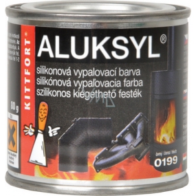 Aluksyl Silikonová vypalovací barva Černá 0199 80 g
