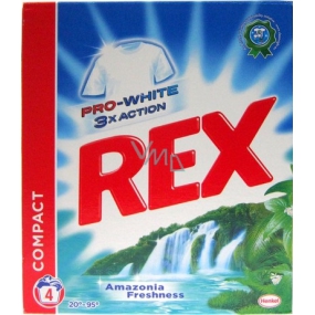Rex Pro-White 3x Action Amazonia Freshness prášek na praní 4 dávky 400 g