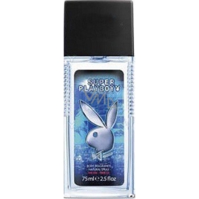 Playboy Super Playboy for Him parfémovaný deodorant sklo pro muže 75 ml