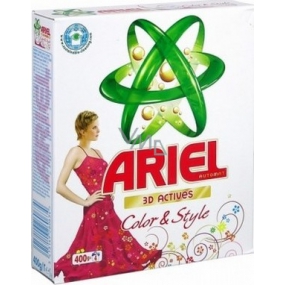 Ariel Automat 3D Actives Color & Style prací prášek na barevné prádlo 400 g