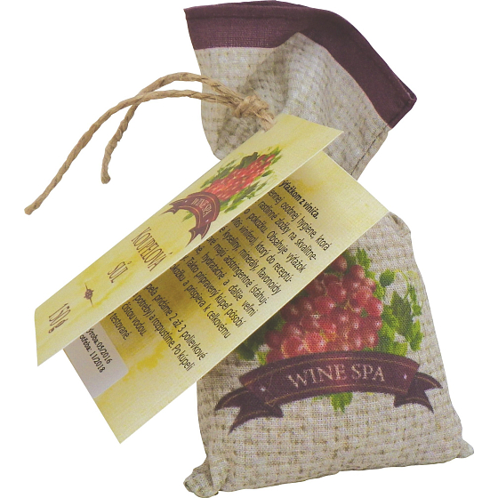 Bohemia Gifts Wine Spa Vinná kosmetika sůl do koupele v plátěném sáčku 150 g