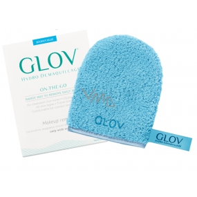 Glov Hydro Demaquillage On-The-Go Bouncy Blue odličovací rukavice 1 kus