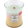 WoodWick Trilogy Summer Sweets - Letní sladkosti vonná svíčka s dřevěným knotem a víčkem sklo střední 275 g