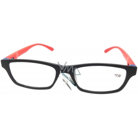 Berkeley Čtecí dioptrické brýle +3,5 černé oranžové stranice 1 kus MC2 MC2151