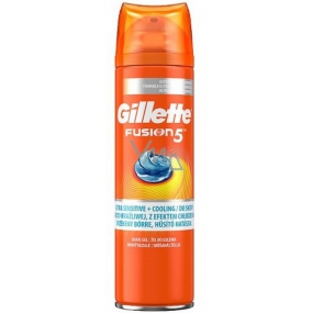 Gillette Fusion5 Ultra Sensitive Hydratační gel na holení , pro muže 200 ml