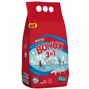 Bonux White Polar Ice Fresh 3v1 prací prášek na bílé prádlo 60 dávek 4,5 kg