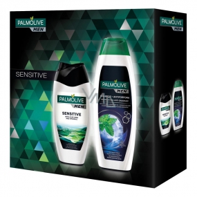 Palmolive Men Sensitive sprchový gel pro muže 250 ml + Palmolive Men Invigorating šampon 350 ml, kosmetická sada